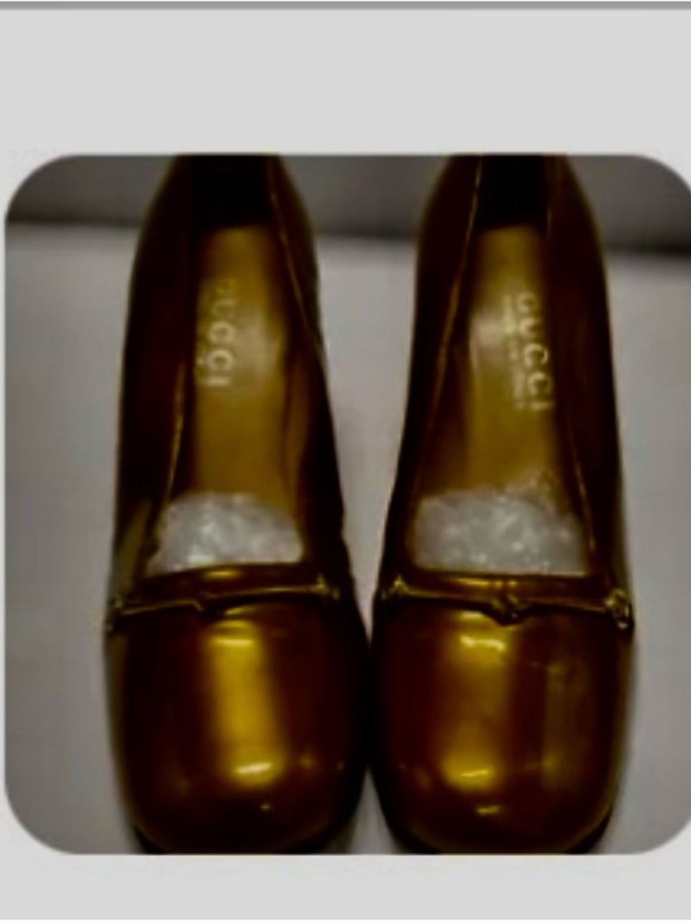 Gucci Metallic Bronze-Gold Women’s Loafers